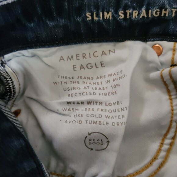 AMERICAN EAGLE Men's Slim Straight Jeans 30 x 30 - Picture 3 of 5